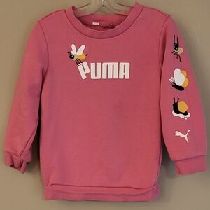 Puma pink pullover sweatshirt